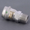 Муфта с НР  22 х   1/2" нержавеющая сталь (Sanpress Inox) серия 2311